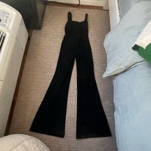 Beyond Yoga Classic Black Wide-Leg Jumpsuit